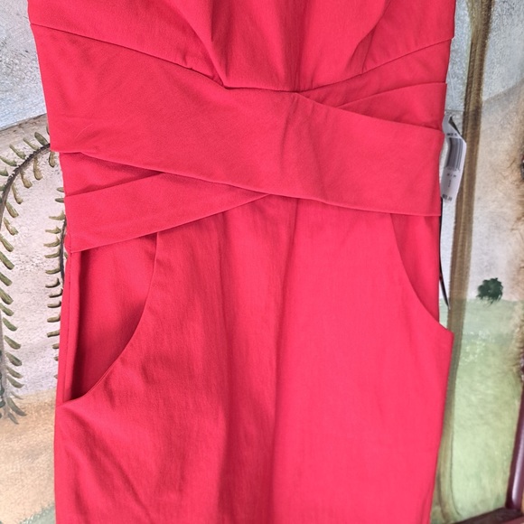 Teeze Me Juniors Red Casual Dress With Pockets Zipper Closure Size 3 Y2K NWT - Picture 3 of 8